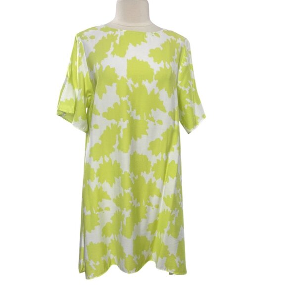 Armani Exchange Beach Party Dress Size 10 Green White New Ethical Fashion - Picture 2 of 14